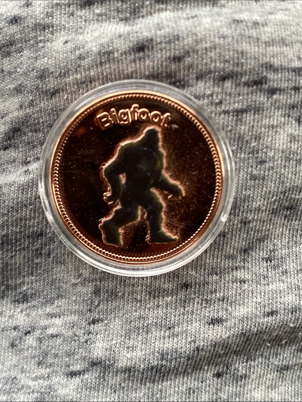 Bigfoot Copper Collectible Coin - 999 fine solid Copper 1 Troy Oz